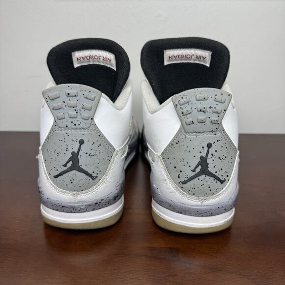 Air Jordan 4 Retro White Cement 2011 Shoes Men’s Size 8.5 308497-103 - Picture 3 of 6